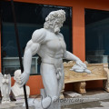 griechische Mythos Figur Poseidon große Outdoor-Steinstatuen der Götter